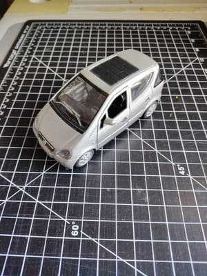 Die Cast A 160 - 1999 - Mercedes-Benz Smart Toys Silver Pull-back B28
