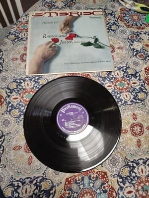 PROKOFIEV ROMEO AND JULIET / ANCERL / CZECH PHILHARMONIC LP PARLIAMENT PLP 132
