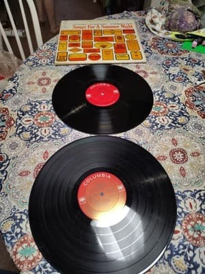 SONGS FOR SUMMER NIGHT, orig double vinyl LP, 1963, VG+, Aretha, Streisand, etc