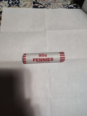 🔥 BANK SEALED Penny Roll – 1 Full Roll (50 Pennies) UNSEARCHED From Bank‼️