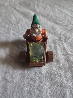 1992 Snow White 7 Dwarves Doc Mine Cart McDonald's Happy Meal Toy