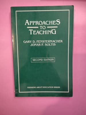Approaches to Teaching Paperback Jonas F., Fenstermacher, Gary D.