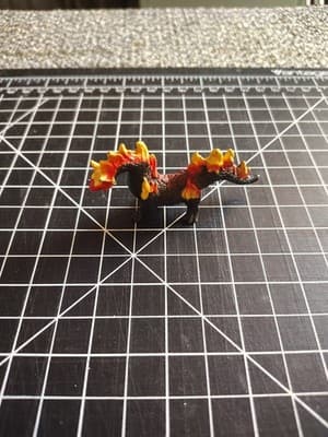 Safari Ltd Fire Dragon Figure Cake Topper Toy