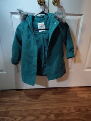 Girls' Solid Faux Fur Jacket - Cat & Jack™ XS