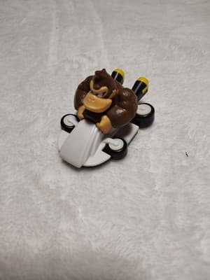 2022 McDonalds Mario Kart Donkey Kong 7 Happy Meal Toy White Car