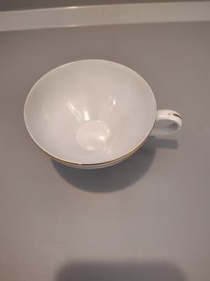 St Regis 102 Teacup Replacement Cup Porcelain Japan White Gold Tone Border