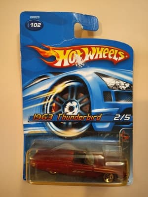 Hot Wheels 1963 Thunderbird 2006 #181 White/Orange