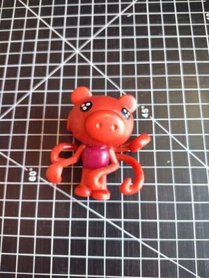 Roblox Piggy Figure Red Parasee Phatmojo Series 1 Figurine Toy 3" No DLC Code