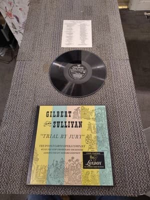 Gilbert And Sullivan Trial By Jury 1949 Vintage Vinyl Record Box Set Album LP