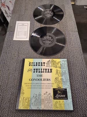 Gilbert And Sullivan - The Gondoliers Box Set LL 198/199 Godfrey D'OYLY OPERA CO