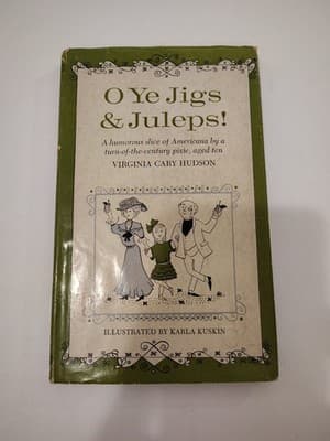 O Ye Jigs & Juleps Virginia Cary Hudson 1962 Macmillan Hardcover Dust Jacket