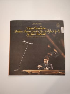 ANGEL Brahms BARENBOIM Piano Concerto #2 BARBIROLLI S-36526 EX/EX