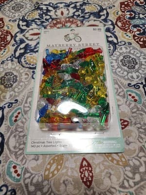 Mayberry Street 1:12 Scale Lights Pegs Ceramic Christmas Tree Bulbs Torches