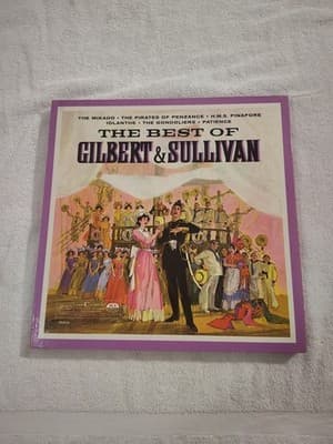 Vintage Records Vinyl The Best of Gilbert & Sullivan Boxed Collection Fold Out