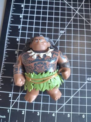 Disney Maui Figurine with Green Leaf Skirt