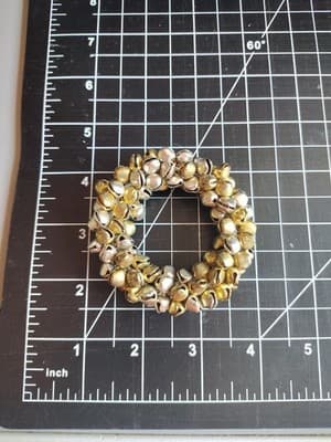 Cute wreath of Gold and Silver Metal Bells