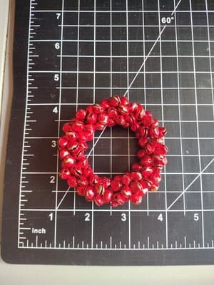Cute wreath of Gold and Silver Metal Bells