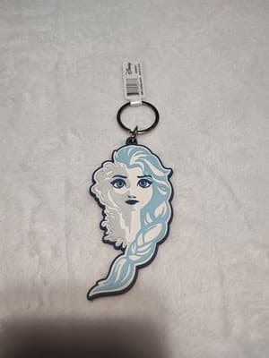 DISNEY FROZEN ELSA RUBBER KEYCHAIN
