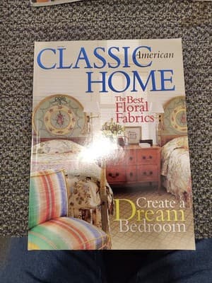 Classic American home magazine best floral fabrics & dream bedroom July 2001
