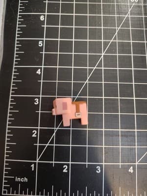 Minecraft Mini-Figures Stone Series 2 1" Pig with Saddle Figure Mojang