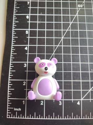 Peppa Pig Fair Merry Go Round Panda Figure Replacement Jazwares 2003 Vtg Purple
