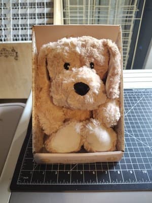Warmies Puppy Heated Microwavable Soothing Lavender Scent Warm Cuddle Toy Plush