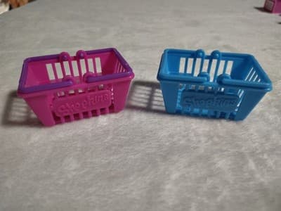 Shopkins 2 Shopping Baskets Plastic Toys Moose Enterprise