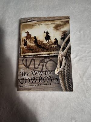 BOOK The Way for Cowboys New Testament with Psalms and Proverbs NEW