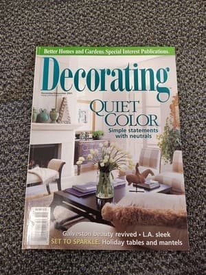 Decorating Magazine | Better Homes & Gardens november/December 2001