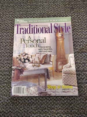 Traditional Style Magazine 2002 A Personal Touch Decorating With Favorites.
