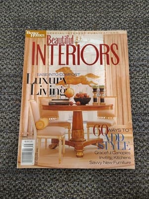 Better Homes And Gardens Beautiful Interiors 2003 Easing The Comfort Luxury Livi