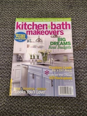 Kitchen And Bath Makeovers Magazine 2011 Custom Look For A DIY Price
