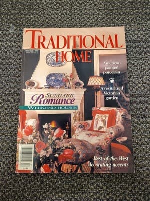 TRADITIONAL HOME MAGAZINE June/July 1993 Summer Romance Weekend Houses