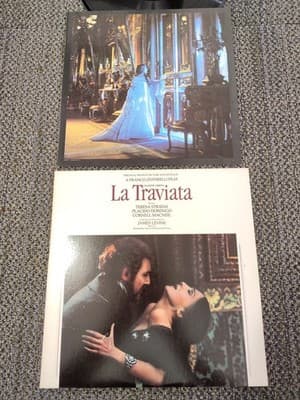GUISEPPE VERDI LA TRAVIATA SOUNDTRACK LP BOOKLET ELEKTRA 60267-1-T VINYL RECORD