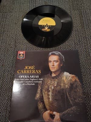 Jose Carreras Opera Arias and Duets Vinyl LP EMI Angel Don Carlos Pagliacci Aida