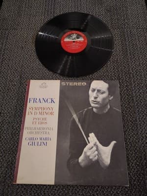 Carlo Maria Giulini, Philharmonia Orch, Franck – Symphony In Dm, 12" LP NM (L)