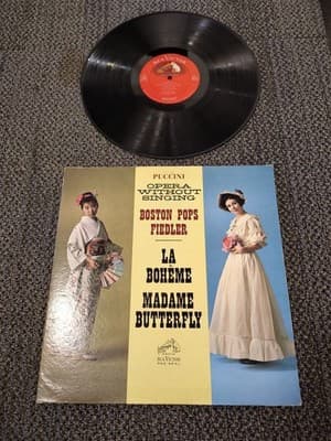 Giacomo Puccini Opera Without Singing LP Vinyl Album Record Classical