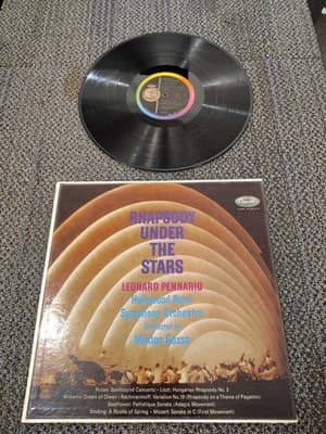 Leonard Pennario Rhapsody Under Stars Hollywood Bowl Symphony Orchestra Vinyl
