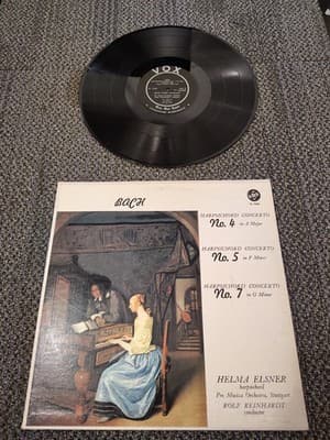 Bach: Three Concertos For Harpsichord and String Orchestra, LP 1951, VOX PL 7260