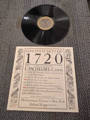 Greatest Hits of 1720 Richard Lapp Philharmonia Virtuosi of NY Vinyl LP Record