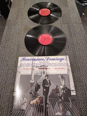 Bravissimo Domingo Arias And Duets 33 rpm Red Seal 2 Record Set Vinyl LP