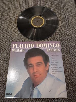 Placido Domingo - Operatic Rarities - 1983 RCA Gold Seal AGL1-4800 - EX Rare LP