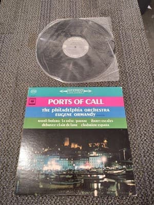 PORTS OF CALL: Ormandy (Ravel Ibert Debussy) US Columbia MS 6478 LP NM Vinyl