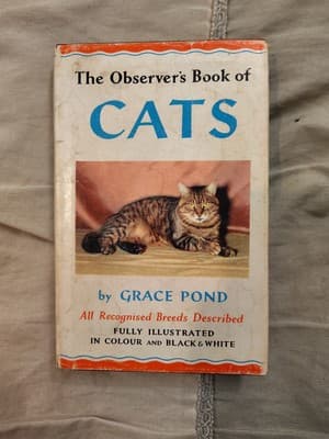 1961, RARE EARLY PRINTING, The Observer's Book Of Cats