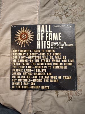 Hall of Fame Hits Columbia CL 1308 12 of the Best Selling Records of All Time LP