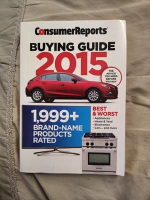 CONSUMER REPORT BUYING GUIDE 2015 1999 + BRAND NAME PRODUCTS RATED