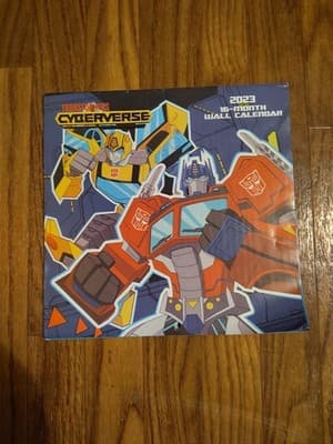Transformers 2023 Wall Calendar Decepticons Megaton Optimus Prime Sealed NEW