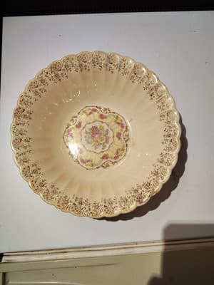 Franklinware Tan 57x-264 Warranted 22k Gold USA Vegetable Dish *Read Below*