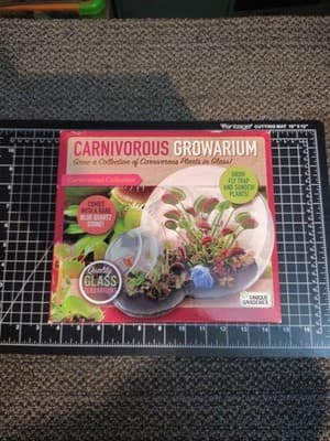 New - Unique Gardener Double Sphere Glass Terrarium - Carnivorous Growarium