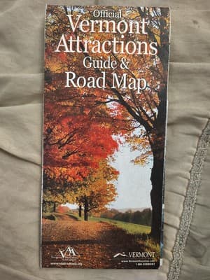 2005 Official Vermont Attractions Guide Travel State Highway Road Map~BR4